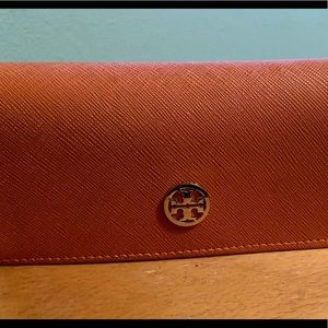 Tori Burch sunglass holder orange